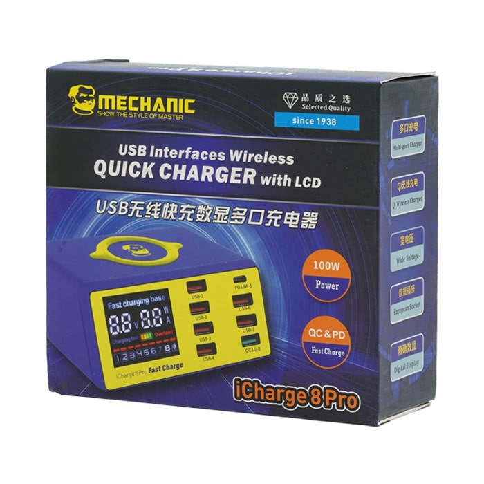 مولتی شارژر رومیزی مکانیک مدل MECHANIC ICHARGE PRO 8