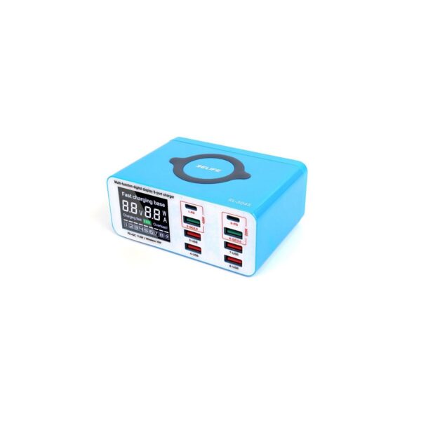 تستر و شارژر رومیزی وایرلس دار 8 پورت ریلایف RELIFE RL-304S