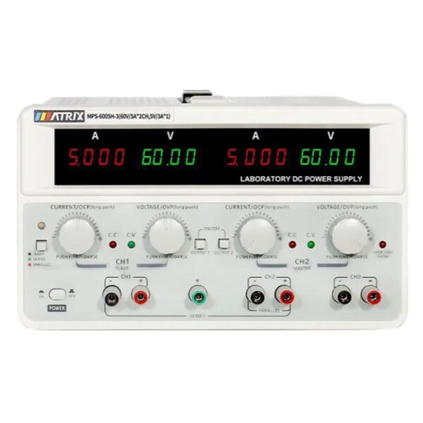 منبع تغذیه دوبل 60 ولت 5 آمپر ماتریکس MATRIX MPS-6005H-3